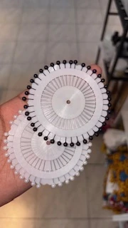 Épingles pour hijab (40 pièces noir/blanc)