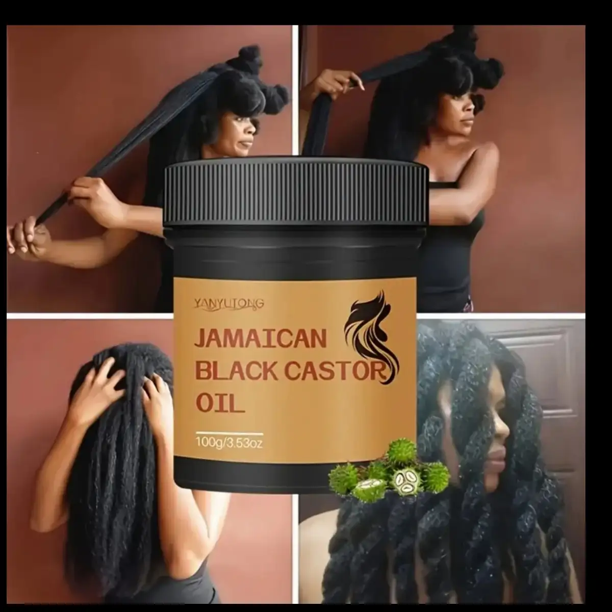 Huile de ricin noir Jamaïque